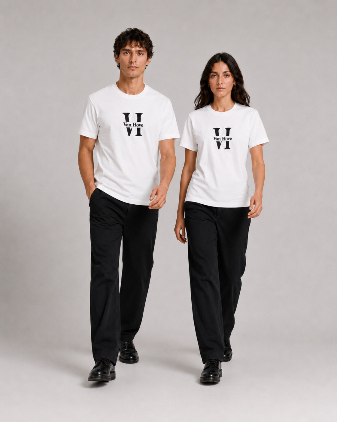 Essential Tee — Blanc, vue 3